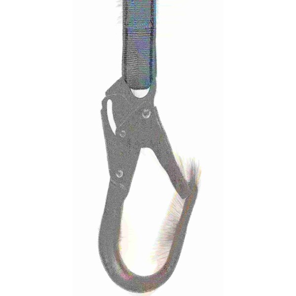 Tractel Shock Absorbing Lanyard, 6 ft., Blue and Black - C006H
