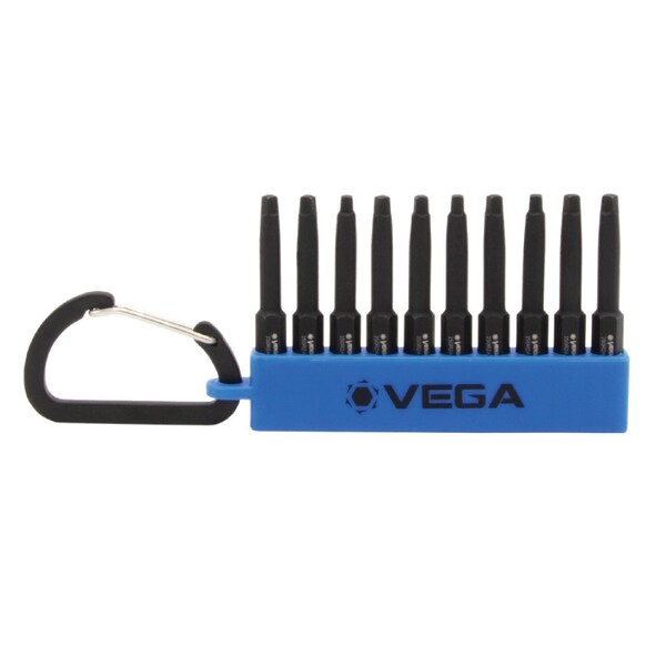 Vega Square 2 Extra Hard Carabiner Set, 10 pc, 4 in Length, S2 Steel - 150R2AXCS10