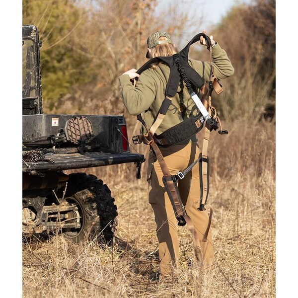 Malta Dynamics Hunter's Elite Harness Kit, L/XL, 300 lb, Quick-Connect Chest/ Quick-Connect Leg Buckles - HE1201
