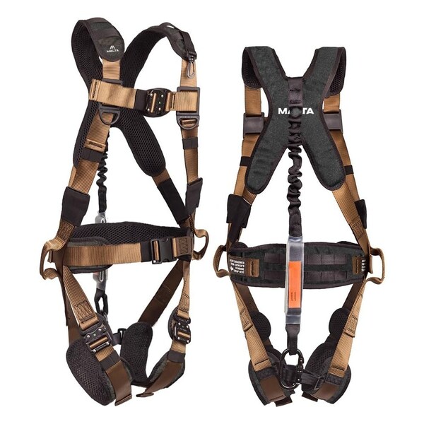 Malta Dynamics Hunter's Elite Harness Kit, L/XL, 300 lb, Quick-Connect Chest/ Quick-Connect Leg Buckles - HE1201