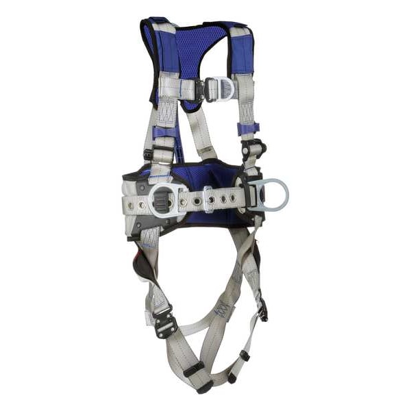 3M Dbi-Sala ExoFit(TM) X100 Fall Protection Harness, 2XL, 420 lb, Quick-Connect Chest/ Back, Chest, Hips D-Ring - 1401059