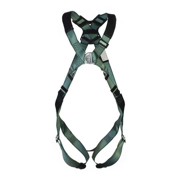 Msa Safety V-FORM(TM) Safety Harness Fall Protection Harness, Standard (M/L), 400 lb, Quick-Connect Chest/ - 10206070