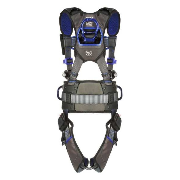 3M Dbi-Sala ExoFit(TM) X300 Fall Protection Harness, M, 420 lb, Quick-Connect Chest/ Tongue Leg Buckles - 1140188