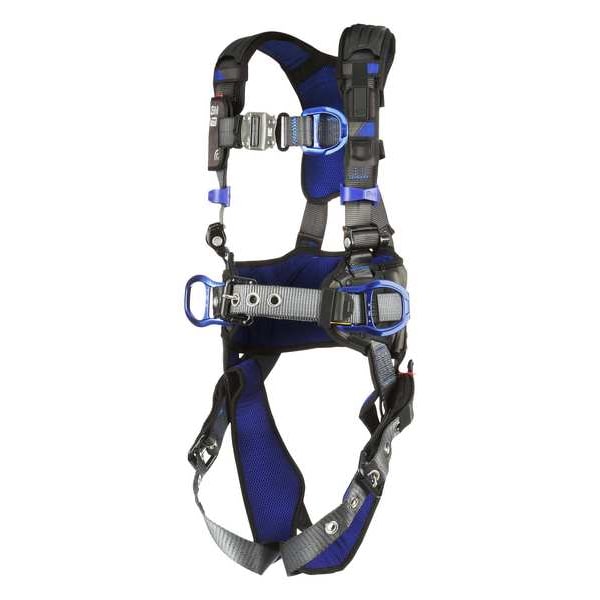 3M Dbi-Sala ExoFit(TM) X300 Fall Protection Harness, M, 420 lb, Quick-Connect Chest/ Tongue Leg Buckles - 1140188