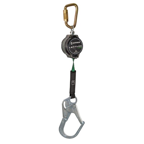 Safewaze Latitude Pro 7' Single Web SRL Carabiner, Rebar Hook - 018-5006