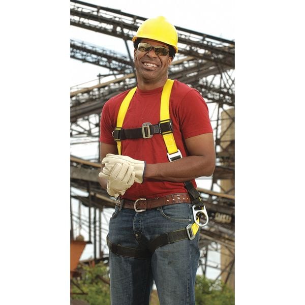 Honeywell Miller DuraLite Full Body Harness, L/XL, 400 lb., Mating Chest/ Mating Leg Buckles, Back D-Ring - 850/UYK