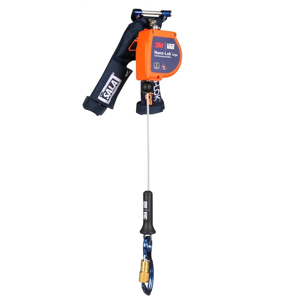 3M Dbi-Sala Self-Retracting Lifeline, 420 lb Weight Capacity, Orange - 3500289