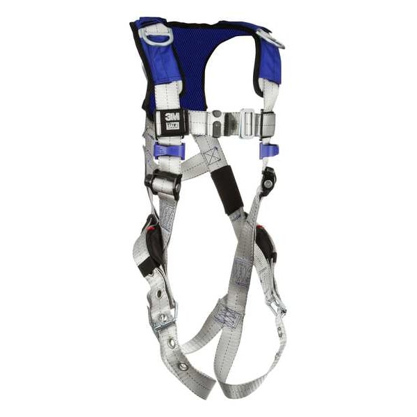 3M Dbi-Sala ExoFit(TM) X100 Fall Protection Harness, L, 420 lb, Mating Chest/ Tongue Leg Buckles - 1401158