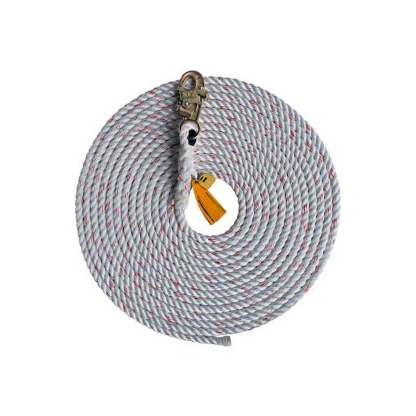 3M Dbi-Sala DBI-SALA Rope Lifeline, 100'L, 310 Cap Lbs - 1202844