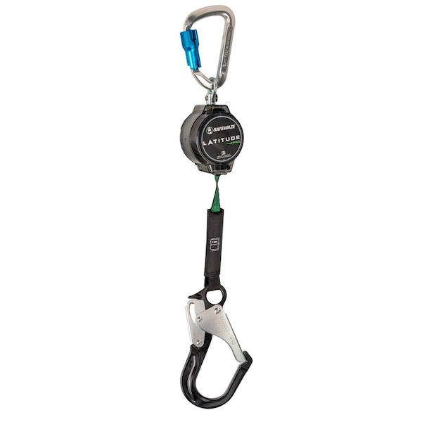 Safewaze Latitude Pro 7' Single Web SRL Alu Carabiner, Alu Rebar Hook - 018-5015