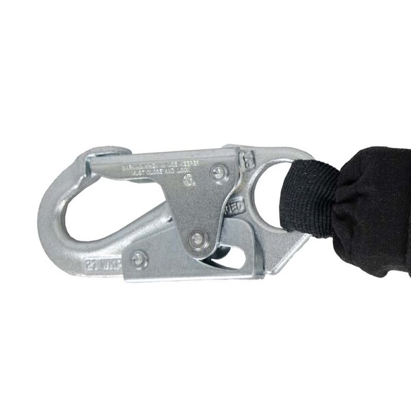 Safewaze Arc Flash 6' Energy Absorbing Lanyard 12'FF, Aramid, Dual Leg, Tower Rebar Hook - 023-2098
