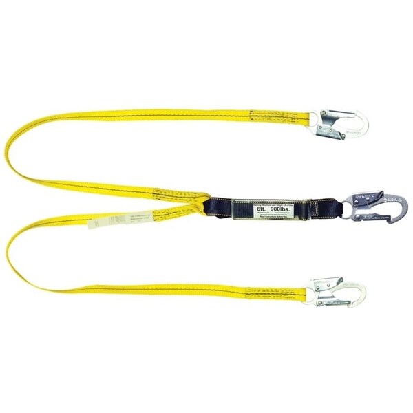 Qual-Craft Qualcraft 01230 Lanyard with High Strength Snap Hooks, 900 lb Weight Capacity - 1230