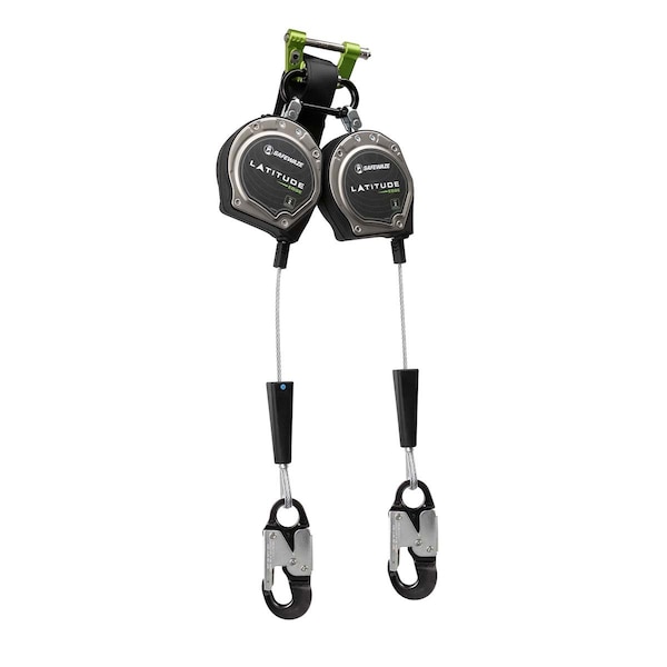 Safewaze Latitude Edge 8' Dual Cable SRL Alu Snap Hooks - 023-5357