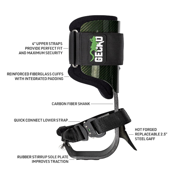Notch Gecko Carbon Fiber 2.0 Climbers Tree Gaffs - 52142T