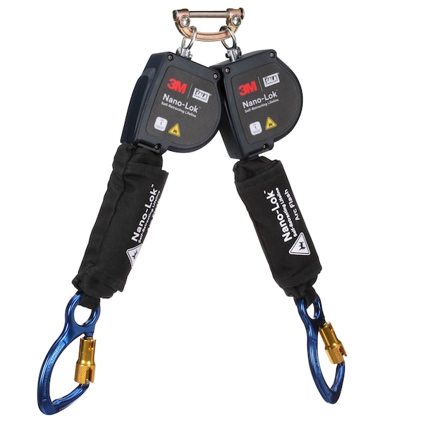 3M Dbi-Sala Self-Retracting Lifeline, 420 lb Weight Capacity, Black - 3100586
