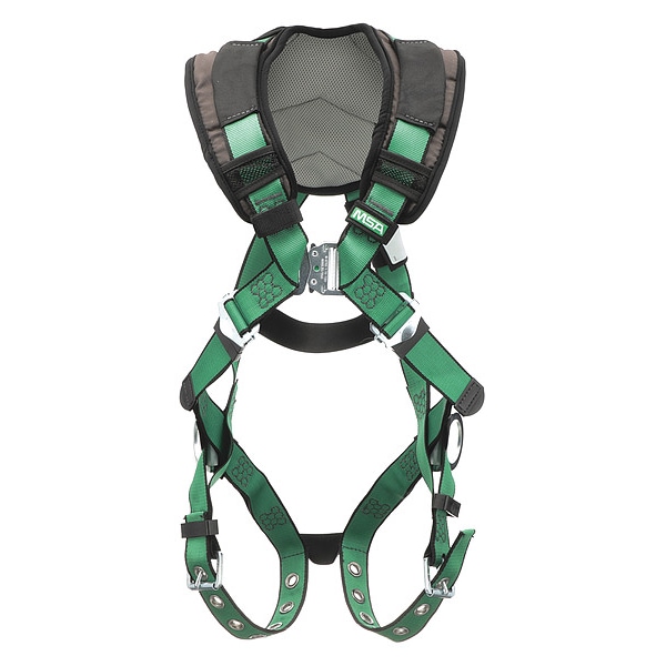 Msa Safety V-FORM+(TM) Safety Harness Fall Protection Harness, XL, 310 lb, Not Applicable Chest/ - 10206090