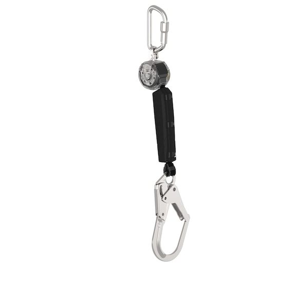 Msa Safety Self Retracing Lanyard, 400 lb Weight Capacity, Gray - VTOHW-011-DF-A