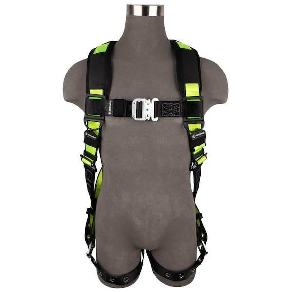 Safewaze PRO Full Body Harness 1D, QC Chest, TB Legs  S/M - FS185-QC-S/M