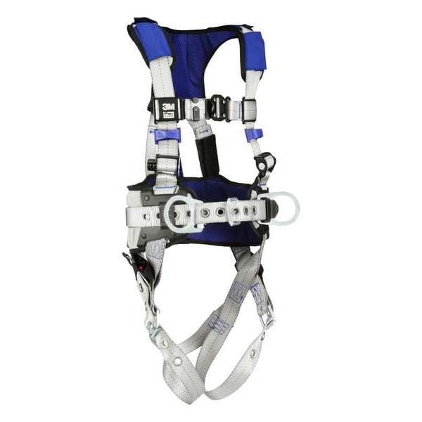 3M Dbi-Sala ExoFit(TM) X100 Fall Protection Harness, XL, 420 lb, Quick-Connect Chest/ Tongue Leg Buckles - 1401123