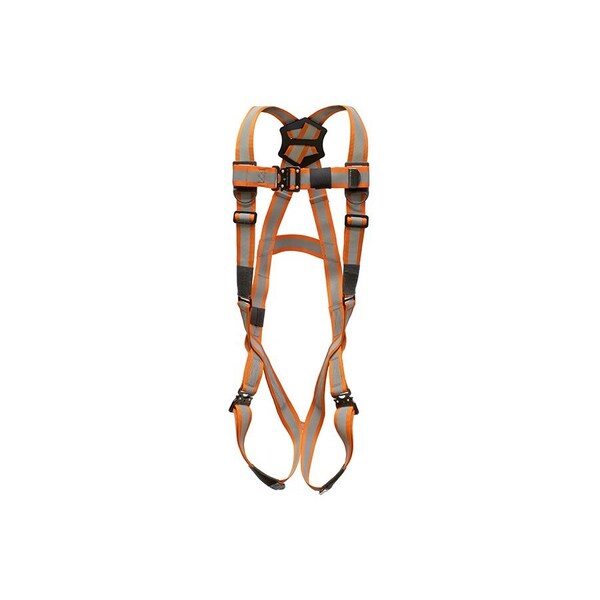 Super Anchor Safety Small - Ultra-Viz Webbing Pro-Series Fall Arrester Full Body Harness - P6001-UVS