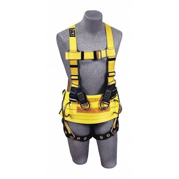 3M Dbi-Sala Delta(TM) Full Body Harness, L, 420 lb., Mating Chest/ Tongue Leg Buckles, Back, Lifting D-Ring - 1105825