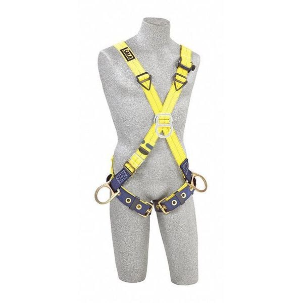 3M Dbi-Sala Delta(TM) Full Body Harness, XL, 420 lb., Back, Front, Side D-Ring - 1103376