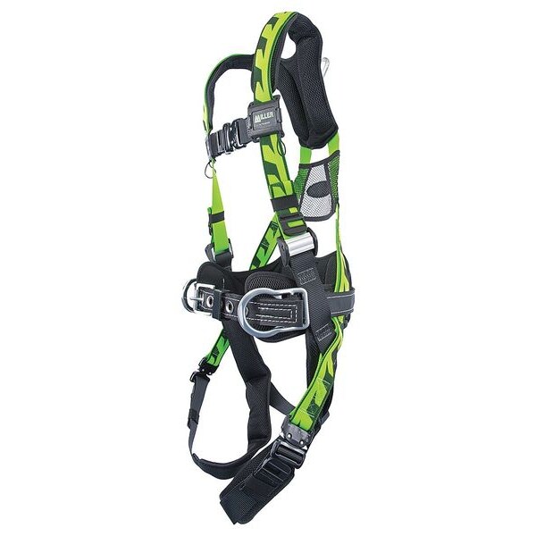 Honeywell Miller AirCore(TM) Full Body Harness, L/XL, 400 lb., Quick-Connect Chest/ Quick-Connect Leg Buckles - ACA-QC-BDP/UGN