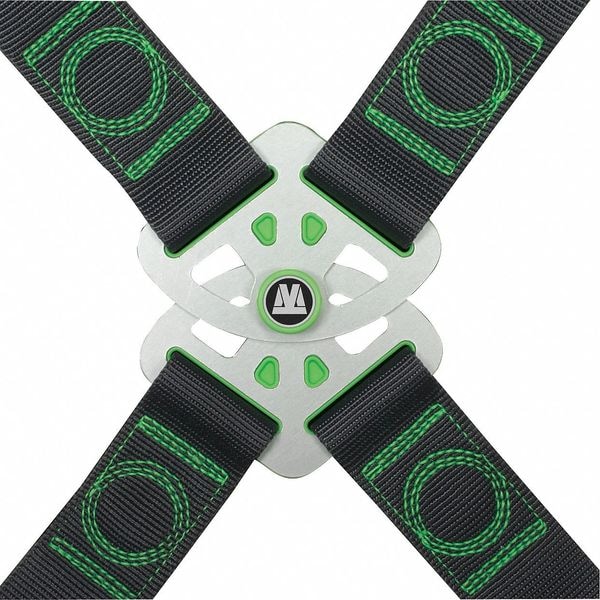 Honeywell Miller Revolution(R) Full Body Harness, L/XL, 400 lb., Quick-Connect Chest/ Quick-Connect Leg Buckles - RDT-QC-B/UBK