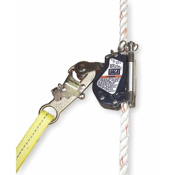 3M Dbi-Sala Rope Grab, Stainless Steel, 310 lb., Blue, For Rope Size: 5/8 in - 5000335