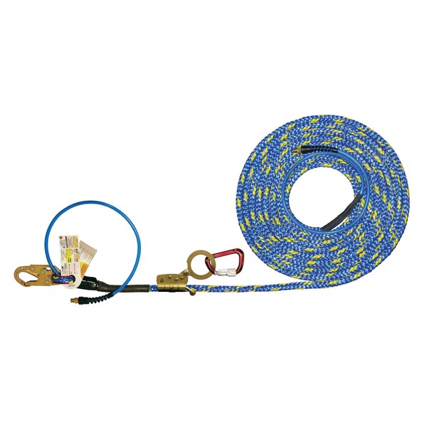 Super Anchor Safety 30ft. X-Line Pneumatic Lifeline w/Snaphook - 4064-30
