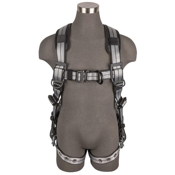 Safewaze PRO+ Slate Full Body Harness: Alu 1D, Alu QC Chest, Alu FD, TB Legs, 2X - 020-1217