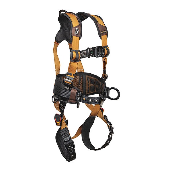 Falltech ComforTech(R) Full Body Harness, L, 425 lb., Quick-Connect Chest/ Quick-Connect Leg Buckles - 7081BFDL