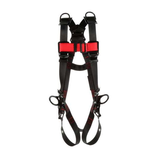 3M Protecta Protecta(R) Full Body Harness, M/L, 420 lb., Friction / Pass-Through Chest/ Tongue Leg Buckles - 1161539