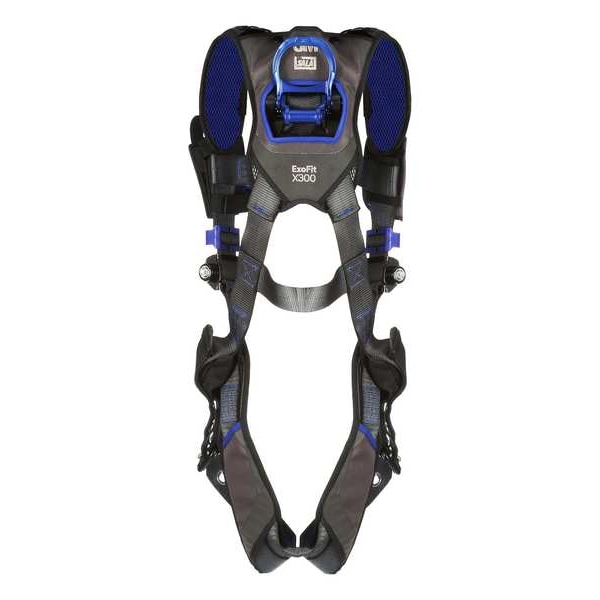 3M Dbi-Sala ExoFit(TM) X300 Fall Protection Harness, L, 420 lb, Quick-Connect Chest/ Tongue Leg Buckles - 1140135