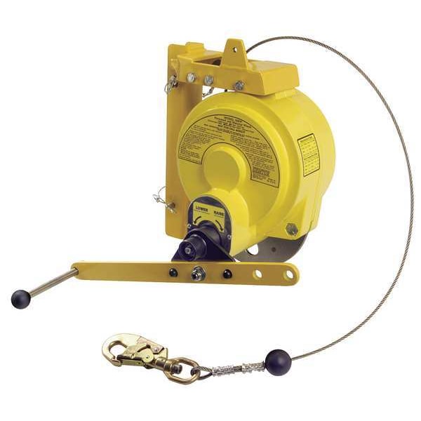 Gemtor Man Rated Winch, 310 lb, Forged Steel, For Use With: Gemtor Tripods, Davits and Quadpods - MRW-50S