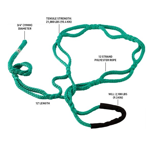 Rope Logic Ultra Sling 3/4 in. x 12 ft. in length - 40149
