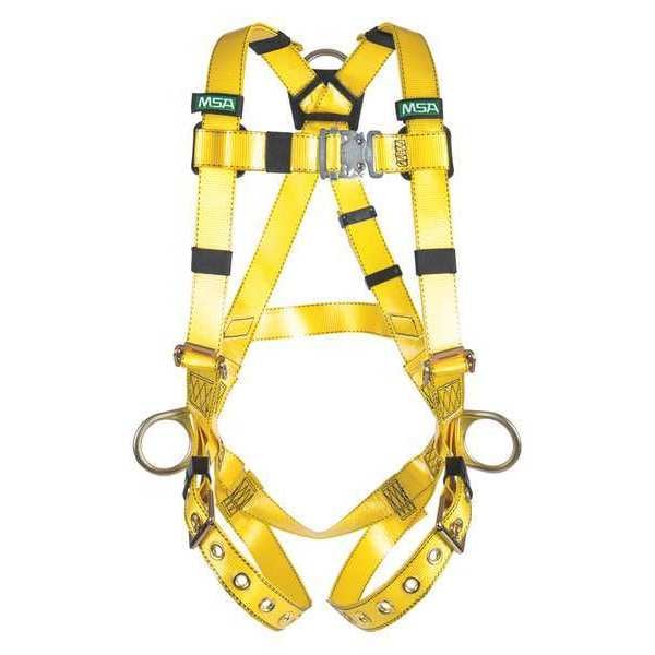 Msa Safety Full Body Harness, Vest Style, Universal - 10155875