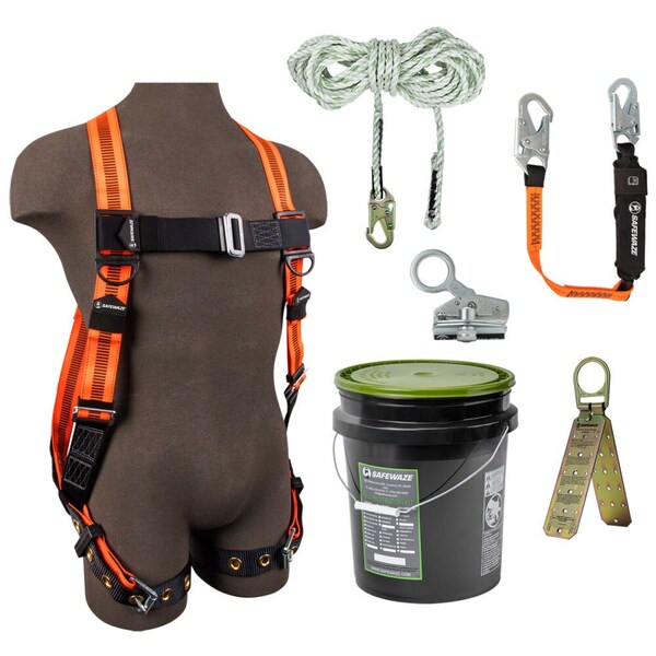 Safewaze V-Line Bucket Roof Kit: FS99185-E, FS88560-E3, FS700-50, FS1118-DC, FS870 - 020-3130