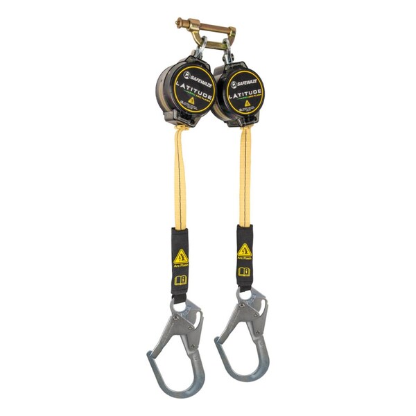 Safewaze Latitude Pro Arc Flash 7ft Dual Web SRL: 9012 BWB, Rebar Hooks - 020-5218