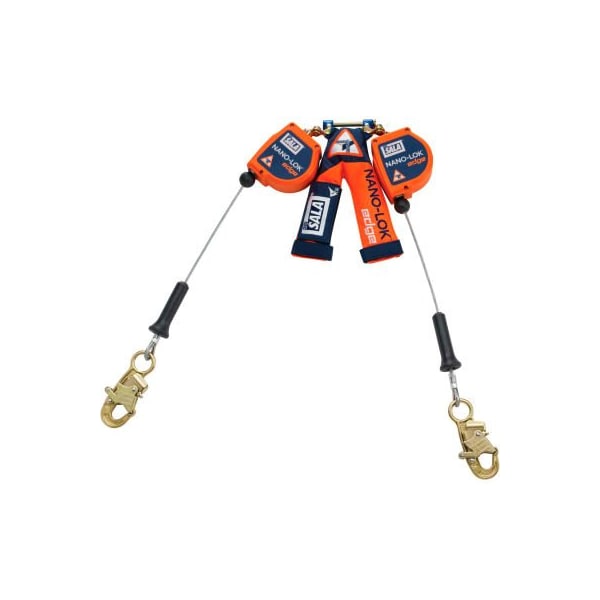 3M Dbi-Sala 3M DBI-SALA Nano-Lok Edge Twin Leg Self Retracting Lifeline, 8ft L, 310 Cap Lbs - 3500225