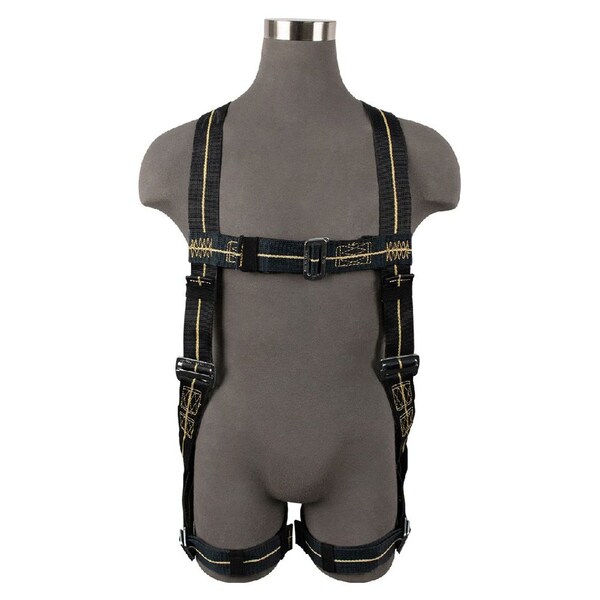 Safewaze Welding Full Body Harness: 1D, Aramid Web, MB Chest, MB Legs - FS77325-FR