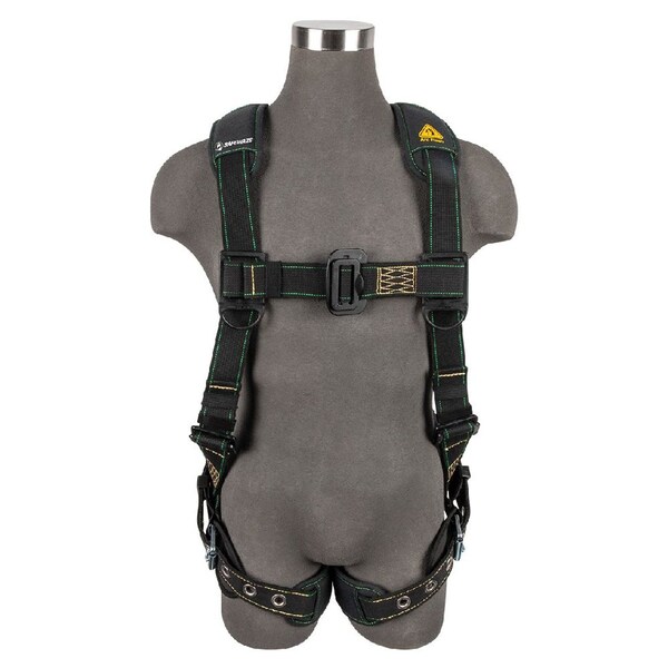 Safewaze Arc Flash Full Body Harness: DE 1D, DE MB Chest, TB Legs - PRO46