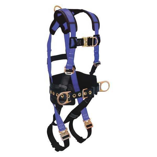Condor Premium Climbing Full Body Harness, M, 425 lb., Quick-Connect Chest/ Quick-Connect Leg Buckles - G7035QCFDM