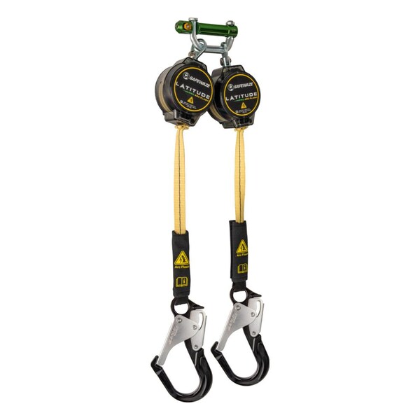 Safewaze Latitude Pro Arc Flash 7ft Dual Web SRL: 9013 BWB, Alu Rebar Hooks - 020-5216