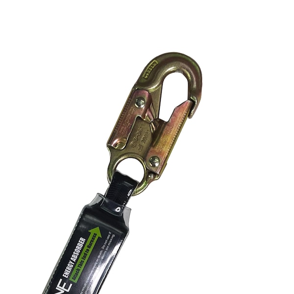 Frontline Patriot 6' Double Leg Elastic Lanyard with Rebar Hook Ends - LES62R-US