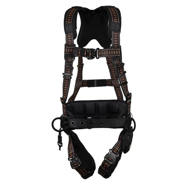 Malta Dynamics Warthog Comfort Maxx Full Body Harness, L/XL, 130-310 lb, Quick Connect Chest/ Side D-Ring - B2302