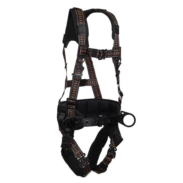 Malta Dynamics Warthog Comfort Maxx Full Body Harness, L/XL, 130-310 lb, Quick Connect Chest/ Side D-Ring - B2302