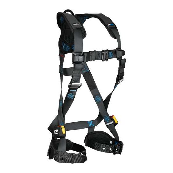 Falltech Not Applicable Fall Protection Harness, XL, 425 lb, Quick-Connect Chest/ Tongue Leg Buckles - 8128BXL