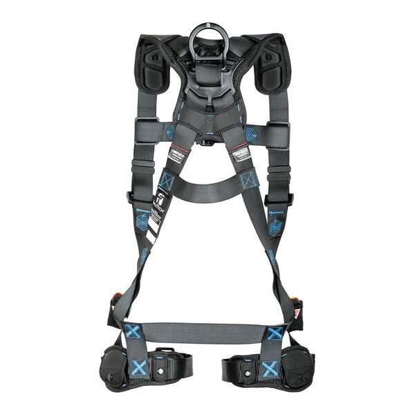 Falltech Not Applicable Fall Protection Harness, XL, 425 lb, Quick-Connect Chest/ Tongue Leg Buckles - 8128BXL