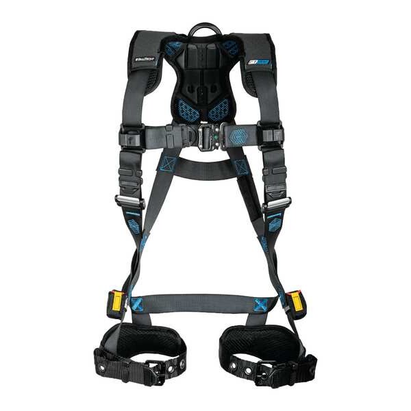 Falltech Not Applicable Fall Protection Harness, XL, 425 lb, Quick-Connect Chest/ Tongue Leg Buckles - 8128BXL